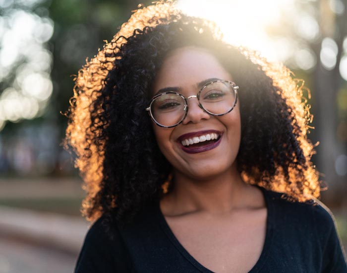 laughing young woman